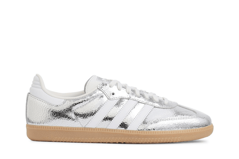 Tênis Adidas Samba OG 'Silver Metallic Cracked Leather'