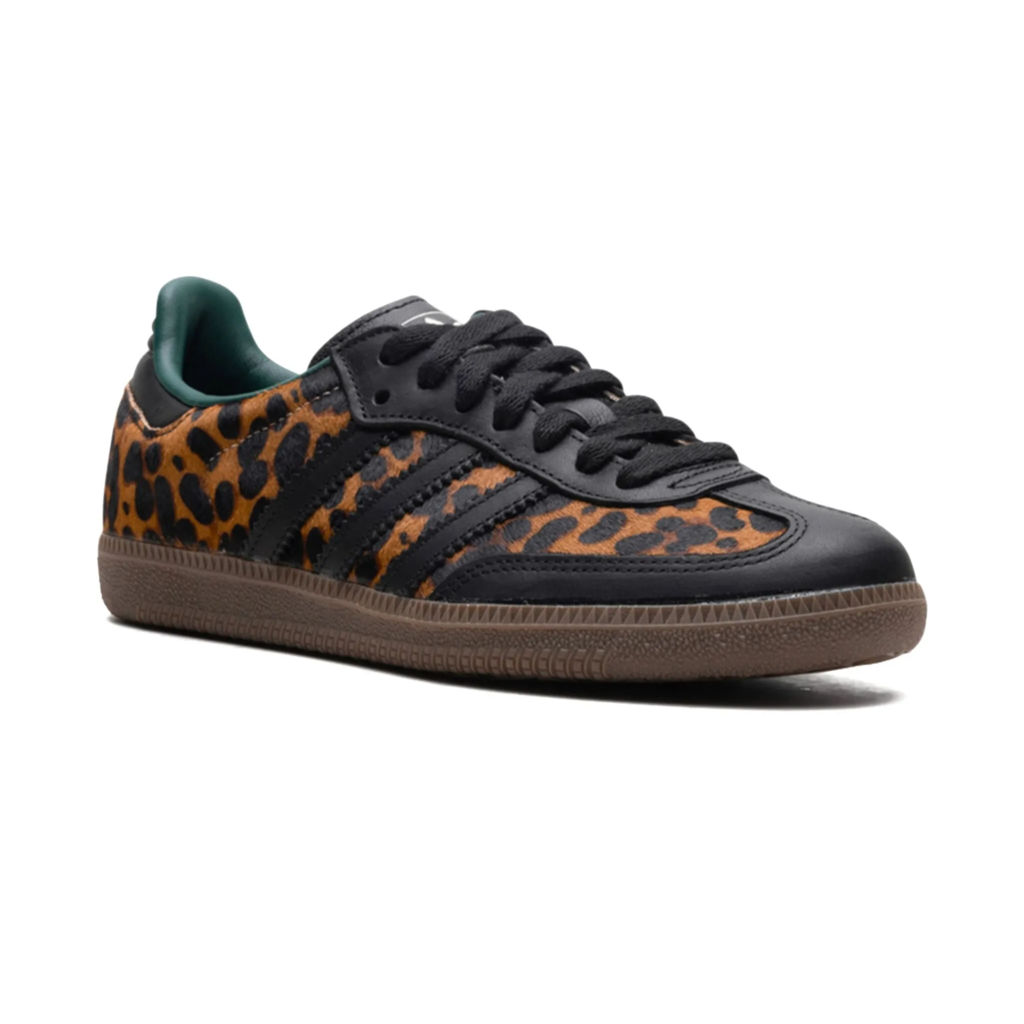 Tênis Adidas Samba OG 'Black Green Leopard'