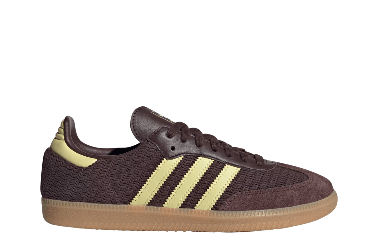 Tênis Adidas Samba OG Shadow Brown Powder Yellow Marrom
