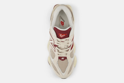 Tênis New Balance 9060 'Linen Burgundy' Bege