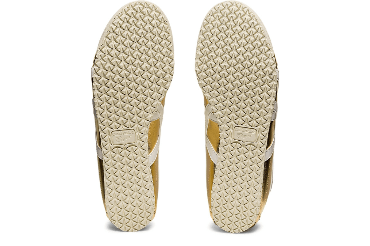 Tênis Onitsuka Tiger Mexico 66 Gold White Dourado