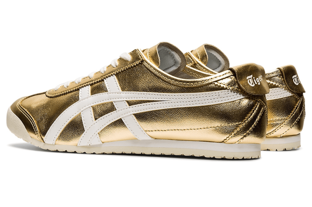 Tênis Onitsuka Tiger Mexico 66 Gold White Dourado