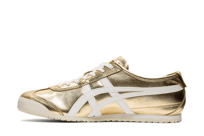 Tênis Onitsuka Tiger Mexico 66 Gold White Dourado