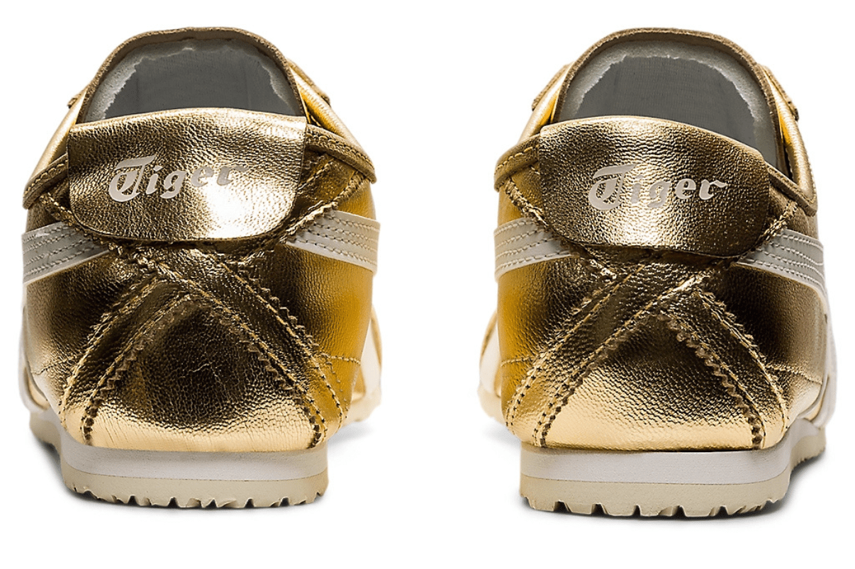Tênis Onitsuka Tiger Mexico 66 Gold White Dourado